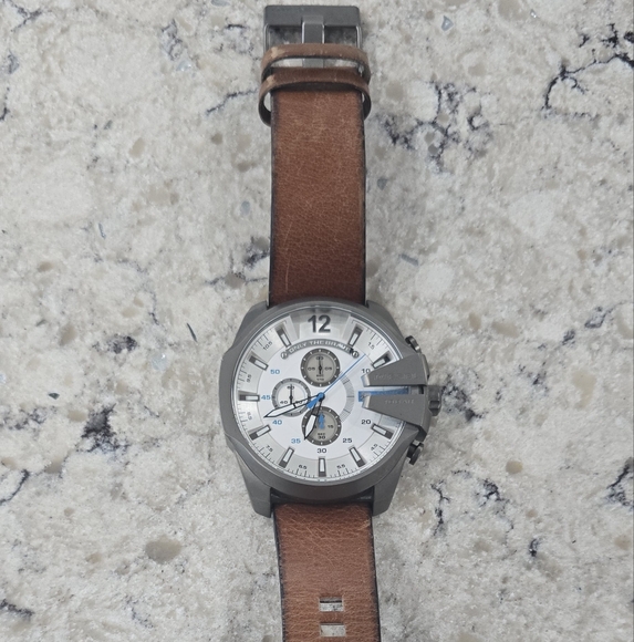 Diesel Men's Silver and Black Watch - Picture 3 of 7